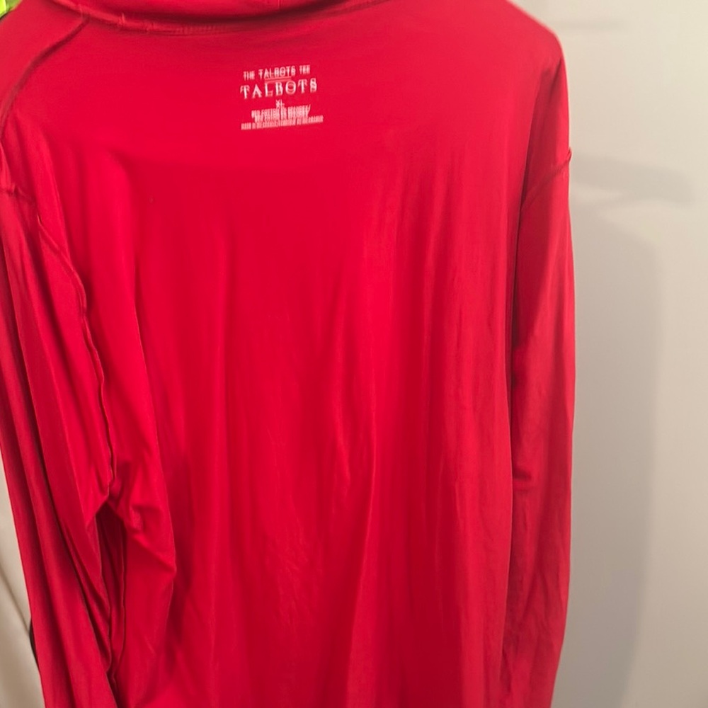 Talbots Bold Red Long Sleeve turtleneck